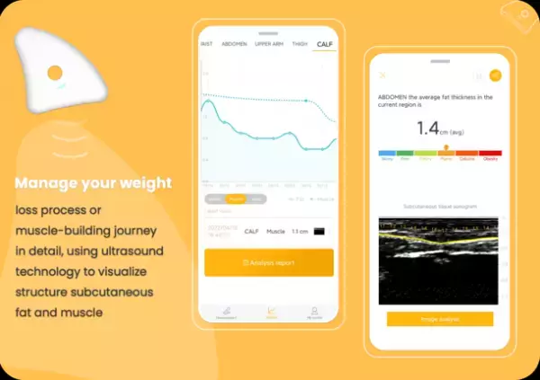 “日本初”皮下脂肪や筋肉の厚みをミリ単位でかんたん計測できる「小型デバイス」が11月1日より最大30％OFFにて先行予約開始！
