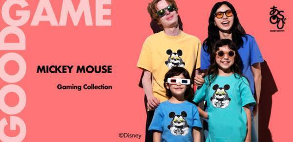 ASOBI GRAPHT、ミッキーマウスとのゲーミングコレクションをリリース！Tシャツ＆パーカーをGRAPHT公式オンラインストア等にて10月28日(金)発売