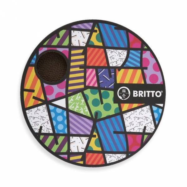 ポップアーティスト「ロメロ・ブリット」のアートをまとった限定デザインの猫用バリバリボウル、バリバリベッドが登場