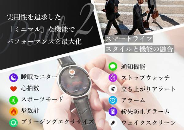 薄さを極めたスマートウォッチ『Pico Tie』公開1週間で400万円を超える応援購入額を達成！先行販売中！