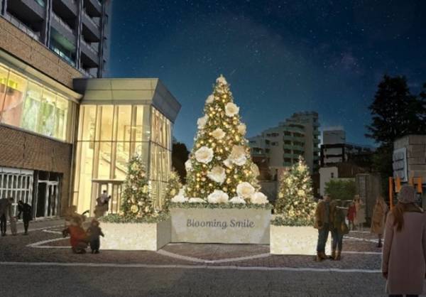 幻想的なライトアップがビッグフラワーを彩る！代官山アドレス・ディセ 冬のイルミネーション