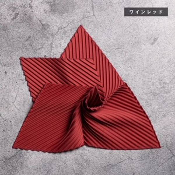日本初※！洗ってもプリーツ加工が取れないポケットチーフ！？オザキプリーツから特許技術を使ったポケットチーフ「ポケットプリーツ」全5色を発売