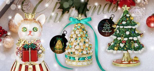 東京銀座PICALSのクリスタルジュエリーボックスからクリスマス＆2023年の干支「兎」モデルを期間限定販売