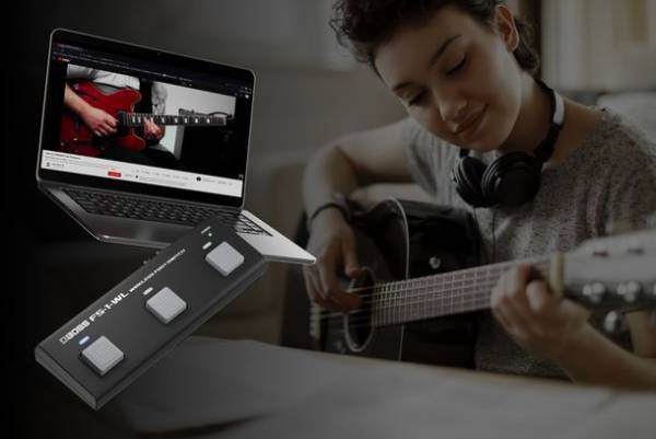 電子スコアの譜めくり、YouTubeや電子楽器の操作など、さまざまな用途で活躍するワイヤレス・フットスイッチを発売