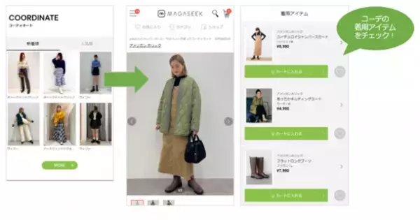 MAGASEEK、「STAFF START」のコーディネート連携を開始～店舗スタッフのスタイリングを通して、店頭と同じような購入体験が可能に～