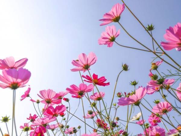 「堺・緑のミュージアム　ハーベストの丘」で“50万本のコスモス”が見ごろに！開花予定は11月中旬頃まで～秋空の下、風に揺らぐコスモス～