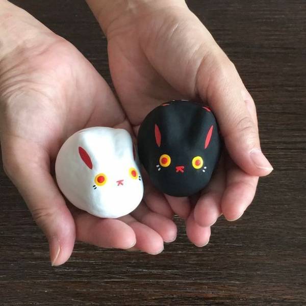 縁起物3つが詰まったユニークな「張り子」を販売！　干支 うさぎ、招き猫、てんとう虫がギュッと1つに！