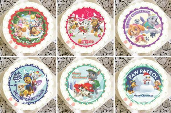 アニメ『パウ・パトロール』クリスマスケーキが数量限定で登場！～全6種の選べるクリスマスデザイン！～