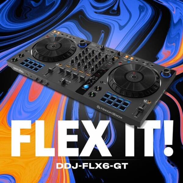 新たに「VirtualDJ」に対応、スタイリッシュなグラファイトカラーを採用した4ch DJコントローラー「DDJ-FLX6-GT」が登場