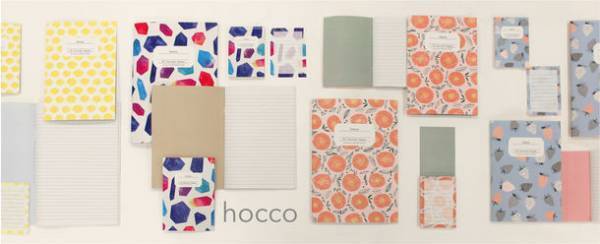REGARO PAPIRO(レガーロ パピロ)とのコラボシリーズ　デザインノート・メモ 新シリーズ“hocco(ホッコ)”発売　発売日：2022年12月上旬