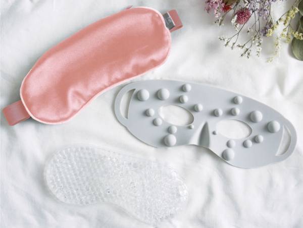 突起シート付きアイマスク「Ne cocohi」新色ベージュピンクを発売！