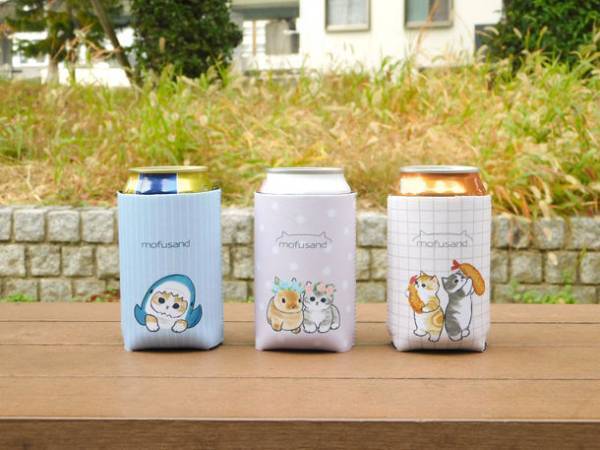 SNSで大人気 作家ぢゅのが描くもふもふキュートな猫のマルチボトルと缶カバーの発売開始！