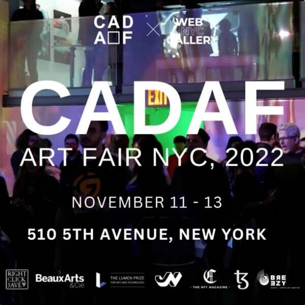 Out of Blue が、ニューヨークの「CADAF ART FAIR NYC」でNFT・デジタルアートを展示