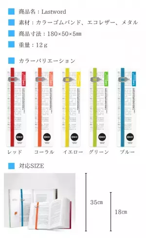 1秒で物語に戻ることができるブックマーク「Lastword」　12月12日からクラウドファンディング先行予約販売開始