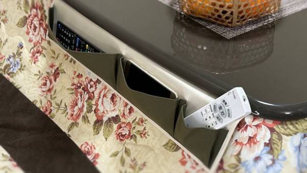 こたつの上がスッキリきれいに！見つけやすく取り出しやすい浅型収納「こたつポケット」新発売！