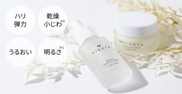 バクチオール高配合　次世代“2STEP”の時短美容『VIBOTA(ビボタ)』の美容液・フェイスクリームが12/5発売！