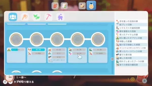 コミュニティシミュレーションRPG『Hokko Life』の「村への貢献」の達成報酬とアンロックできる新機能を公開！