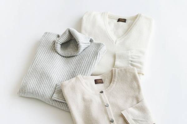 岩手県のカシミヤ職人がつくる、カシミヤの最高峰「ベビーカシミヤニット」が新登場｜「UTO」オンラインショップなどで一般販売を開始