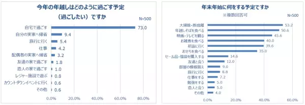 今年中にスッキリさせたいこと「仕事の内容」年末年始、約半数が「大掃除・断捨離」する！不要なものは捨てる派が約7割！一緒に年越ししたい女優 3位・橋本環奈、2位・新垣結衣、1位は！？