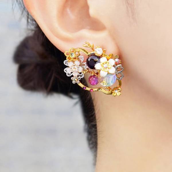 ピアスのようなイヤリング「ぴあり」を製作するジュエリー京都「源氏物語」シリーズ最後となる第10弾　新作「紫の上」を12月16日(金)に発売！