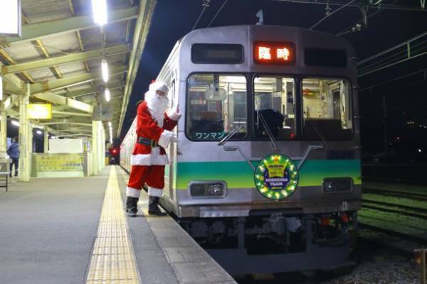 秩父鉄道をキラキラに彩る、クリスマスイルミネーショントレインを2022年12月24日、25日に運行　ふかや花園駅イルミネーション記念乗車券を販売