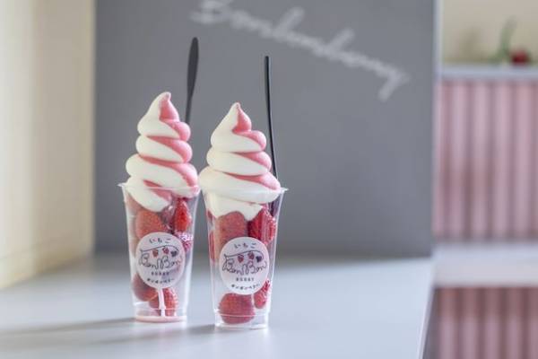 旬のいちご約100粒を使用！いちご狩り気分を楽しめる超特大パフェを熱海の“ビル一棟まるごと”いちごスイーツ専門店で12月15日よりスタート！