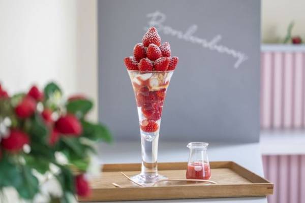 旬のいちご約100粒を使用！いちご狩り気分を楽しめる超特大パフェを熱海の“ビル一棟まるごと”いちごスイーツ専門店で12月15日よりスタート！
