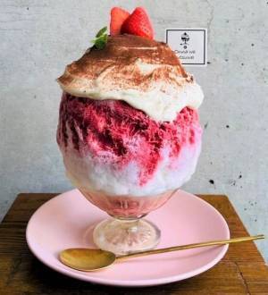 ＜バレンタインに綺麗になれるかき氷＞食べるほどにキレイになる“美容かき氷”を奈良県東生駒「onna wa utsuwa」にて2023年2月に発売　～ 古都華いちごティラミス美容氷 ～