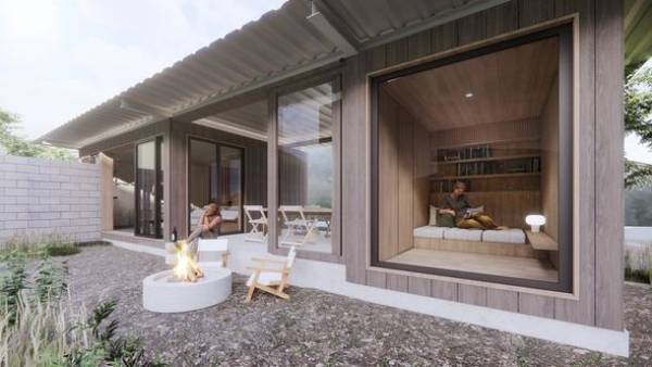 関西初！コンテナをアレンジしたサンルーム付きのヴィラ「GLAMP CABIN」が兵庫県 東条湖 丹波篠山周辺に2023年春 オープン予定！12月19日(月)よりご予約開始！グランピングよりもワンランク上のラグジュアリー空間。