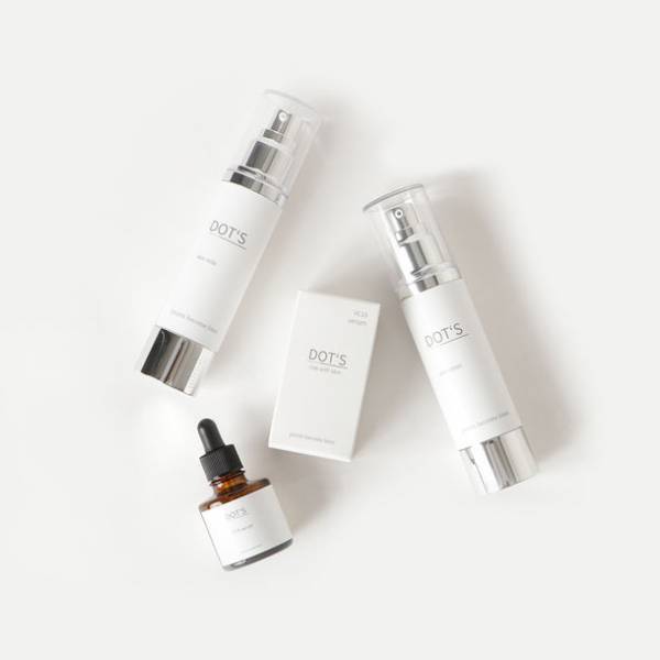 美容クリニック・エステサロン向けの小ロット化粧品OEM　ウィル・グラン化粧品が、注目成分のナイアシンアミド・ピュアビタミンC配合のスキンケアシリーズ「DOT‘S」を受託生産開始