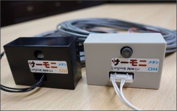 牛からのメタン排出量推定に活用できる『メタンと二酸化炭素の同時測定が可能な簡易システム』を開発