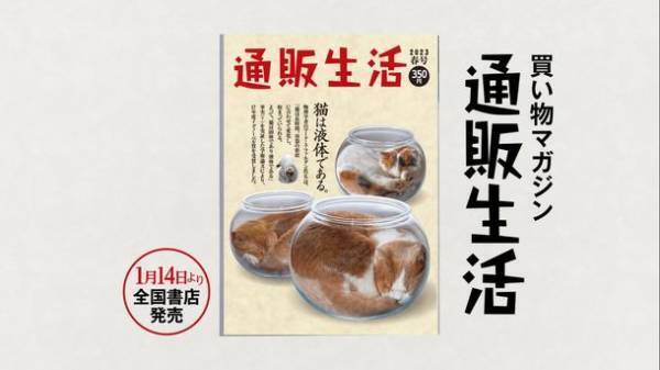 「猫は液体」という学説を実証！『通販生活』新テレビCMを1月8日(日)より放映開始