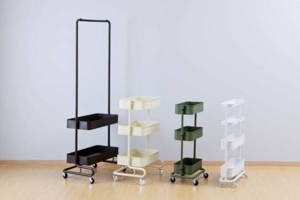 販売累計90万台のバスケットトローリーシリーズより、おうちの隙間にスッキリ収納できる「すき間トローリー LSST-4」を新発売