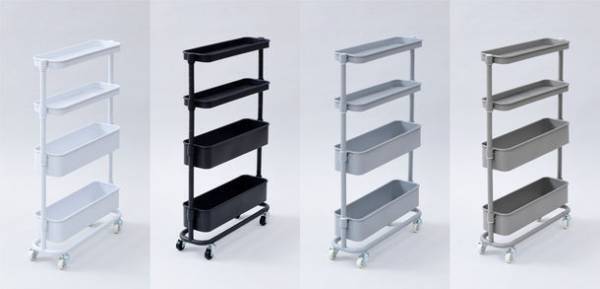 販売累計90万台のバスケットトローリーシリーズより、おうちの隙間にスッキリ収納できる「すき間トローリー LSST-4」を新発売