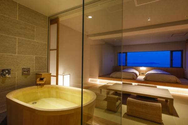 兵庫・洲本温泉「淡路インターナショナルホテル　ザ・サンプラザ」紀淡海峡を臨む温泉内風呂付きプレミアムルームをオープン！