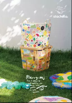 《「集める 重ねる 組み合わせる」収納のスタックストー》stacksto,の積み重ねる収納「baquet」がアーティストブランド、merry-mjとコラボレーション　2023年2月1日(水)より販売開始