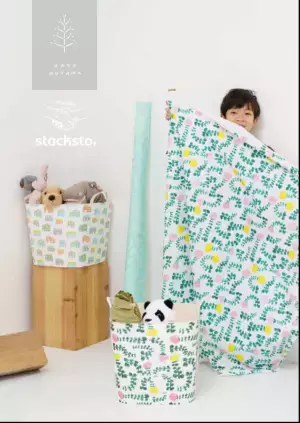 《「集める 重ねる 組み合わせる」収納のスタックストー》stacksto,の積み重ねる収納「baquet」がテキスタイルブランド、KAYO AOYAMAとコラボレーション　2023年2月1日(水)より販売開始