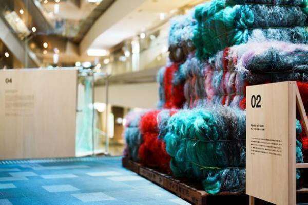 『BE EARTH-FRIENDLY -漁網アップサイクルプロジェクト-』DAIWAが「廃棄漁網の再生活用」を展示・啓蒙　世界の釣具市場をリードする国内最大級の釣具見本市(横浜／大阪)