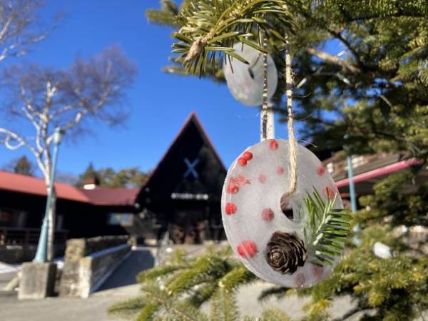 国内最大級「巨大！氷のリース」　山梨県 清里高原で期間限定の特別展示を開始