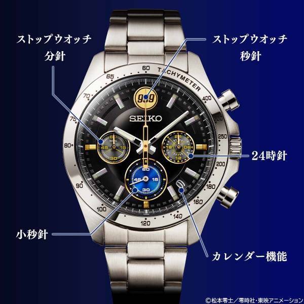『銀河鉄道999』の誕生45周年を祝して999号をイメージしたセイコーの記念ウオッチが登場！限定999点。裏蓋にはメーテルが……