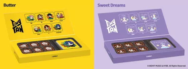 BTSのキャラクター「TinyTAN」の『アクリルマグネット付チョコレート』が2023年1月24日より発売