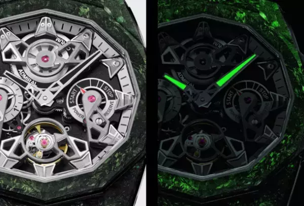 世界に25本、光るカーボンケースのスケルトンウォッチ！スイス高級時計ブランド・コルムが新作『アドミラル』を2月22日(水)発売