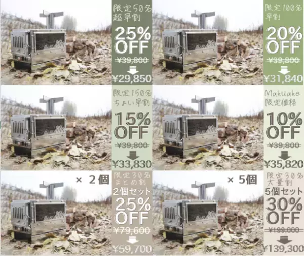 初登場アウトドア部門2位！新ブランド「A.S.F.OUTDOOR」から春キャンプに向けBBQもできる薪ストーブ『MAKIng STOVE』が2023年1月13日予約開始