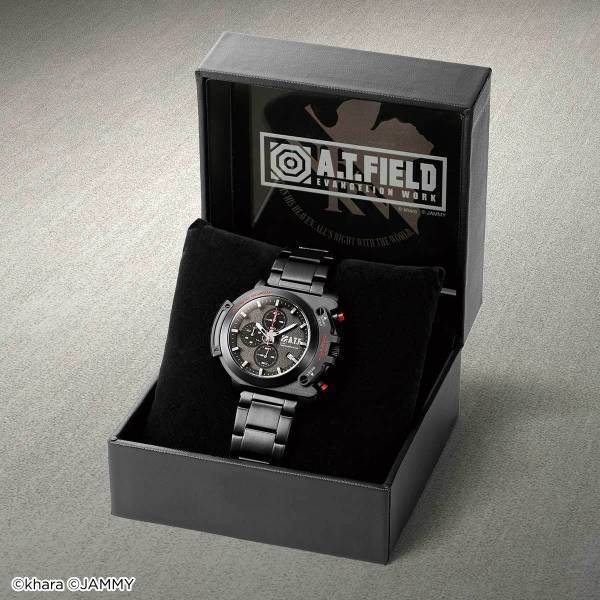 エヴァンゲリオンのワークブランド「A.T.FIELD EVANGELION WORK」よりタフなミリタリー仕様のクロノグラフが登場