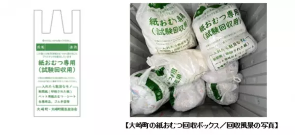 使用済み紙おむつ由来の再生プラスチックを配合した「紙おむつ専用回収袋」を大崎町が活用開始