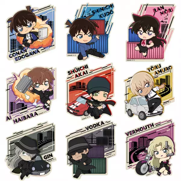 TVアニメ「名探偵コナン」新規描き起こしデフォルメイラストのグッズが新登場！スパイのような衣装を身にまとい、動きのあるポーズのキャラクター全9種で展開！