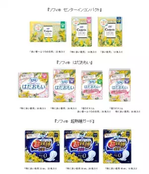 3月8日の「国際女性デー」※に合せて『ソフィ(R)』シリーズから“ミモザ”デザインを期間限定品として発売