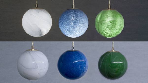 ON／OFFで2つの表情を見せるペンダントライト「天然石と惑星」応援購入サイトMakuakeにて2月27日まで先行予約販売中！