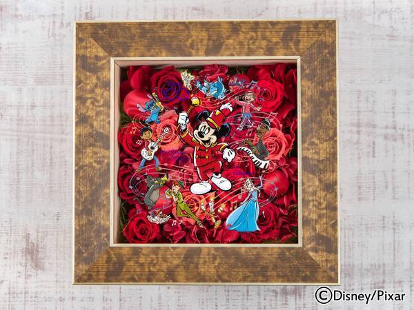 「Disney100」をテーマにしたフレームアートや化粧蘭のフラワーアイテム限定コレクション、日比谷花壇オンラインショッピングサイトで、2月8日（水）から注文受付開始