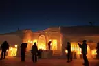 400年の宿場町、月山志津温泉の雪旅籠の灯り、幻想的な街並みを「冬の花火」で彩ります　月山志津温泉の雪旅籠の灯り